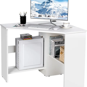 JV10265WH Corner Desk, White