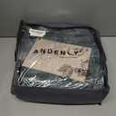 Andency Dark Emerald Green Comforter Set Full, 3 Pieces Ruffle Bedding Set, Vintage Farmhouse Comforter Set, Ruffled Bed Comforter, Lightweight and Soft Bedding Comforter for All Seasons (Full (79"x90"))