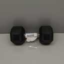 Fitvids Hex Dumbbells Rubber Coated Hand Weights for Exercises and Fitness Home Gym, 35 LB