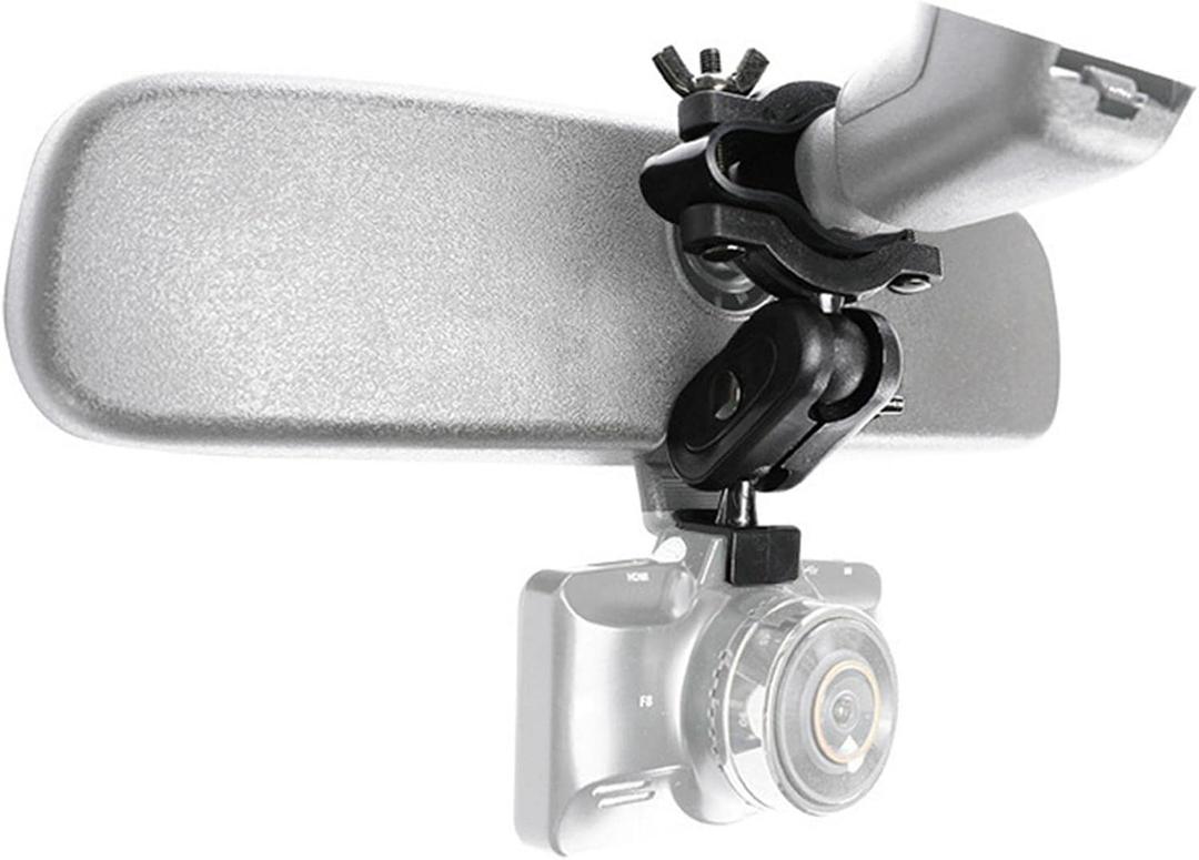 SYCOOVEN Dash Cam Mount, Car Interior Holder, Camera Bracket, Rear View Mirror Holder, Universal Dash Camera Rear View Mirror Mount Holder Compatible with Most Dash Cam, Action Camera, GPS(Black)