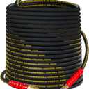Hourleey Kink Resistant Pressure Washer Hose 100FT, High Tensile Wire Power Washer Hose with 3/8 Inch Quick Connect, 4000 PSI