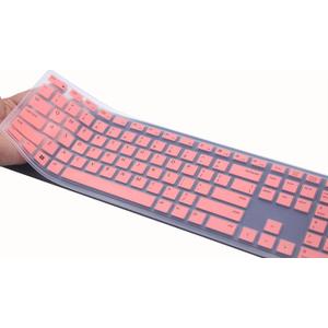 Silicone Keyboard Skin Cover Compatible for Dell Wireless Bluetooth Keyboard KM7321W, Dell Pro Keyboard KB500 & KM5221W (Pink)