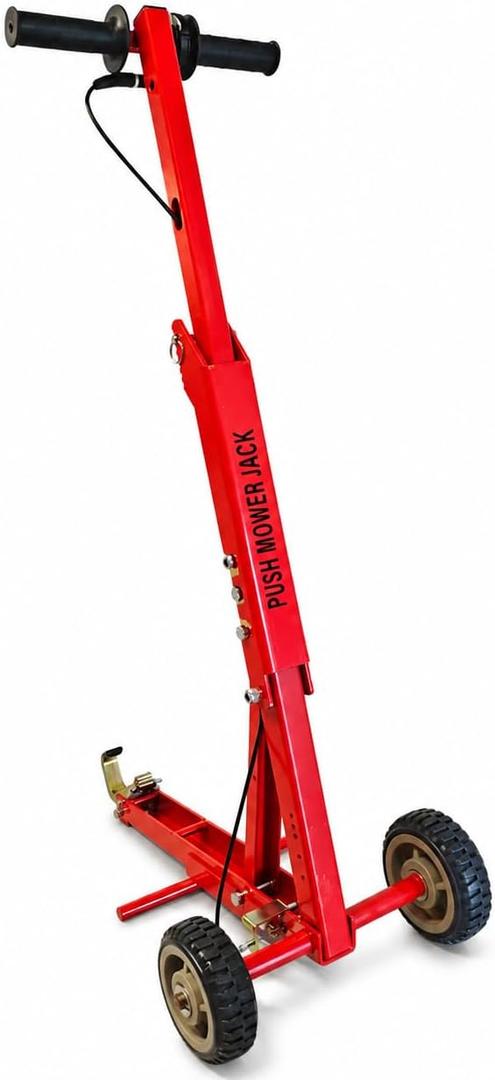 800LBs Lawn Mower Lift Jack, Zero Turn Mower Jack, Heavy Duty Mower Jack for Zero Turn, Stand-On, Riding and Commercial Push Mowers, ZTRs, Rotating Handle Releases Safety Arm