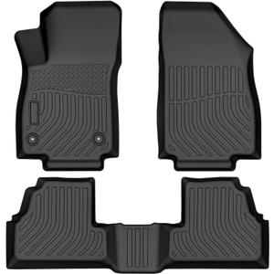Floor Mats for 2013-2022 Buick Encore,All-Weather TPE Rubber Car Floor Mats Odorless Anti-Slip 1st & 2nd Row Black(No Fit 2020-2023 Encore GX)