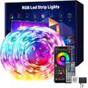 Led Lights for Bedroom 150 ft (2 Rolls of 75ft), Music Sync RGB Led Strip Lights with Remote App Control, Color Changing Led Lights for Room Home Kitchen Party Decor