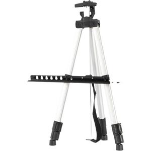 Painting Tripod Easel Adjustable Art Easel 160cm Height Portable Shrinkable Foldable Tripod Height Adjustable Art Supplies Sketch Tools for Painting(Silvery)