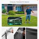 VEVOR KOI Aquarium Tank Above Ground Fish Pond, 127 Gallon Foldable Canvas Fish Pool Pond with Clear Viewing Panel, Outdoor/Indoor No Dig Turtle Goldfish Pond with 304SS Frame and Drain Valve