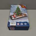 Christmas Tree Building Blocks, Christmas Decorations Set with Santa Claus & Reindeer, Creative Tabletop Decor Xmas Gifts Toys for Kids Adults Teen Boys & Girls