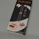 Heated Eyelash Curler, 2-in-1 Clip-Type Design, 3 Temperature Modes, USB Rechargeable Electric Eyelash Curler, 24H Long-Lasting Curl, Gift for Women, White-EA