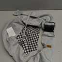 CUBY Dog and Cat Sling Carrier, Hands Free Reversible Pet Papoose Bag, Soft Pouch Adjustable, Suitable for Puppy Cats for Outdoor Travel (Grey, M-Adjustable Strap)