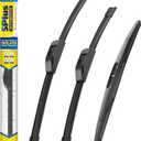 5 PLUS Silicone Windshield Wipers Replacement for 2013-2017 Subaru Crosstrek /2012-2016 Subaru Impreza /2009-2014 Nissan Murano Wiper Blades(Set of 3), Windshield Wiper Blades For My Car-26"/16"/12"