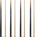 JEPNJPU Pool Cue Sticks 36inch 42inch 48inch 52inch 58inch Set of 2 or 4, Pool Cue with 13mm Leather Tip for Adults, Beginners, 2-Piece Design，(14oz to 20oz Weight Options) Size: 42inch-set of 4