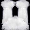 Riakrum Fake Snow Decor Fiber Artificial Snow Cotton Snow Fluffy Indoor Decoration for Winter Mantle Christmas Decoration(120 g)