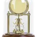 SEIKO QXN236GLH Desk and Table Clock, Brown, Large