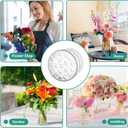 Spiral Ikebana Stem Holder,2PCS Spiral stem Holder for Flowers, Spiral DIY Bouquet Twister Flower Arrangement Holder(Transparent Large+Smal)
