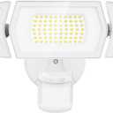Olafus 100W LED Security Light Motion Sensor Outdoor Light, Motion Flood Light Dusk to Dawn, 9000LM Super Bright 6500K Exterior Motion Detector Floodlight for Garage Yard Porch Eave IP65, White