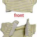 3 x 17cm Doll Clothes - Luxury Chic Style Set for 5.91-6.7 (15-17cm) Dolls, Cute Premium Fashion Doll Outfit with Accessories (Blue Overalls)