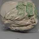 NeColorLife Square Ottoman Cover Velvet Ottoman Slipcover Thick Stretchable Footrest Stool Covers with Elastic Band for Oversized Ottoman (XX-Large Size,(with Warm Undertones)) (XXL Length: 45"-55",Width: 45"-55", Cream)