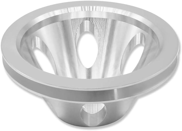 Short Water Pump Pulley Single Groove SWP For Chevy SBC 283 305 327 350 383 400 1955-1968 Polished Aluminum