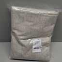 NICETOWN 100% Blackout Linen Curtains 90" Long for Bedroom, Thermal Insulated Living Room Curtains with Liner, Farmhouse Style Linen Blend Window Draperies for Dining Room (2 Panels, 52" W, Natural)