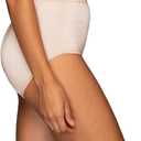 Vanity Fair Women's Illumination Brief Panties, Silky Stretch & Satin Trim (Beige, XXL)