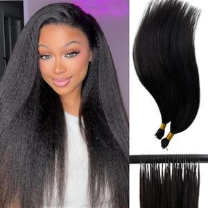 Yaki Human Crochet Hair Pre-Separated Knotless Invisible Real Human Hair Extensions Salon-Level Lightweight Reusable No Tangle Shedding Thick For Boho Braids 50g 20inch