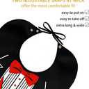 3 x Pafusen 3 Pack Adult Bibs for Men Elderly Seniors, Feeding Bibs for Adults Senior Citizens with Crumb Catcher, Gag Gifts for Men/Dad