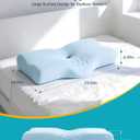 ALLJOY Cervical Neck Pillow for Sleeping,Ergonomic Memory Foam Cervical Pillow for Neck Pain Relief, Orthopedic Bed Pillow for Side Back Stomach Sleepers,Birthday for Women Men