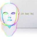 Red Light Mask for Face, 7 Custom Modes with Infrared, 850nm Infrared & Red Light Masks, Portable with Timer for Home Use