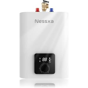 2.65 Gallon Electric Mini Tank Water Heater, 110V 1500W Point of Use On Demand Under Sink Instant Hot Water Heater for Home Kichen Bathroom