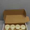 Homemory 24 Pack 3 Flameless Led Floating Candles, 200 Hour Battery Operated Flickering Waterproof Tealights for Cylinder Vases, Centerpieces at Wedding, Party, Pool, Holiday (Ivory Base)