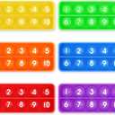 Aizweb Ten-Frame Counting Toys,Math Manipulative for Elementary,Number Math Games, Montessori Educational Toy for Preschool Kindergarten Classroom Learning Activities Kids 3 4 5 Year Old