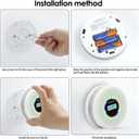 Upgraded Version Smoke Carbon Monoxide Alarm Detector, Battery-Operated Smoke and CO Alarm with Digital Display, Carbon Monoxide Detectors&Smoke Detector (1Pack)