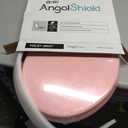 Pink Round Toilet Seat Natural Wood Toilet Seat with Zinc Alloy Hinges, Easy to Install also Easy to Clean, Scratch Resistant Toilet Seat by Angol Shiold (Round, Pink)