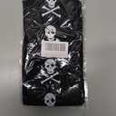 Halloween Skeleton Thigh High Socks Over-the-Knee Stockings With Double-Sided Printing Plus Size Design For Women Girls (X-Large Plus, White Skull)