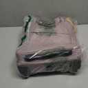 VANKEAN Carry On Underseat 16-inch Multi-functional Underseater Lightweight Overnight Suitcase with Wheels, Roller Case for Women Travel Business, Light Dusty Pink