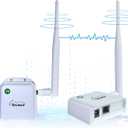 WiFi HaLow, Wireless Bridge 802.11ah, Wi-Fi Halo Point-to-Point Long Range Wireless Access with 2 DBi High-Gain Antenna, Ethernet Air Bridge Repeater Supports 2600 feet Outdoor Transmission Distance