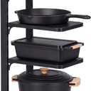 1 Pack 4Tier Pot Pan Organizer Under Cabinet Adjustable Heavy Duty