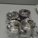 Cunhill 4 Set 10oz/300ml Stainless Steel Coffee Mug with Handle Metal Double Walled Cups Camping Mug Dishwasher Safe Tea Cups for Home Camping Travel Outdoors RV Keep Drinks Hot