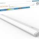 LED Under Cabinet Lighting Hardwired or Plug in, 24 Inch 12W, Dimmable 5 Color 2700K/3000K/3500K/4000K/5000K, Linkable Eyes Care Design Counter Lights for Kitchen, Sink, ETL Listed, White