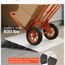 VEVOR Door Threshold Ramp, 5 inch Rise, Aluminum Alloy Threshold Ramp Rated 800 lbs Load Capacity, Handicap Ramps for Home Steps for Wheelchair, Scooters, Power Chairs, Walkers, Bicycle, Tricycle
