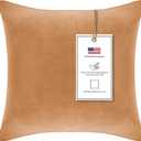 A1 Home Collections Down Alternative Throw, Pillow Insert Pack of 1, 22"x22", Brown Derby