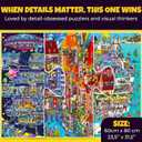 1000 Piece Puzzle for Adults – 2 Jigsaw Puzzles for Adults 1000 Pieces, 31.5" x 23.5"