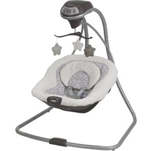 Graco Simple Sway Baby Swing, SidetoSide Sway, Infant Swing with 6 Speeds, Vibration, Abbington