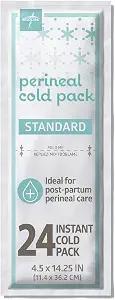 Medline Perineal Cold Packs for Postpartum Care (24 Count) Each Absorbent Pad is 4.5" x 14.25" Perfect for your After Delivery Postpartum Essentials Kit