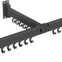 SONGMICS Clothes Drying Rack, Wall-Mounted Laundry Drying Rack, Extendable, Foldable Arms, with 21 Swivel Sliding Hooks, Space-Saving, for Laundry Room, Bathroom, Ink Black ULLR807B01