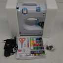 Mini Sewing Machine for Beginners, Portable Electric Sewing Machine with Dual Speed, 12 Built-in Stitches, Foot Pedal, and Accessories Kit for Home DIY Projects & Gift, Blue