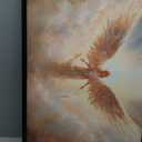 Large Angel Wall Art for Living Room, Framed Oversized Angel Wing Wall Decor Fantasy Sky Clouds Canvas Painting Modern Artwork for Living Room Bathroom Bedroom Office Dining Room 36"x24"