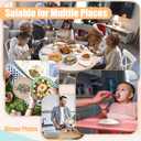 18PCS Wheat Straw Plates,9 Inch Reusable Plastic Plates, Unbreakable Deep Dinner Plates, Dishwasher & Microwave Safe Plates, Lightweight Plates for Kitchen Camping,BPA Free(Multicolor)