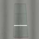 SAYAYO Floating Glass Shelves for Bathroom, 15 x 5 Inch Chrome Tempered Glass Shelf for Wall 1 Pack, Clear